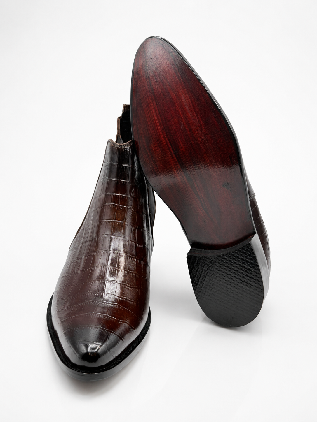 Crownwood Croc Chelsea Boots