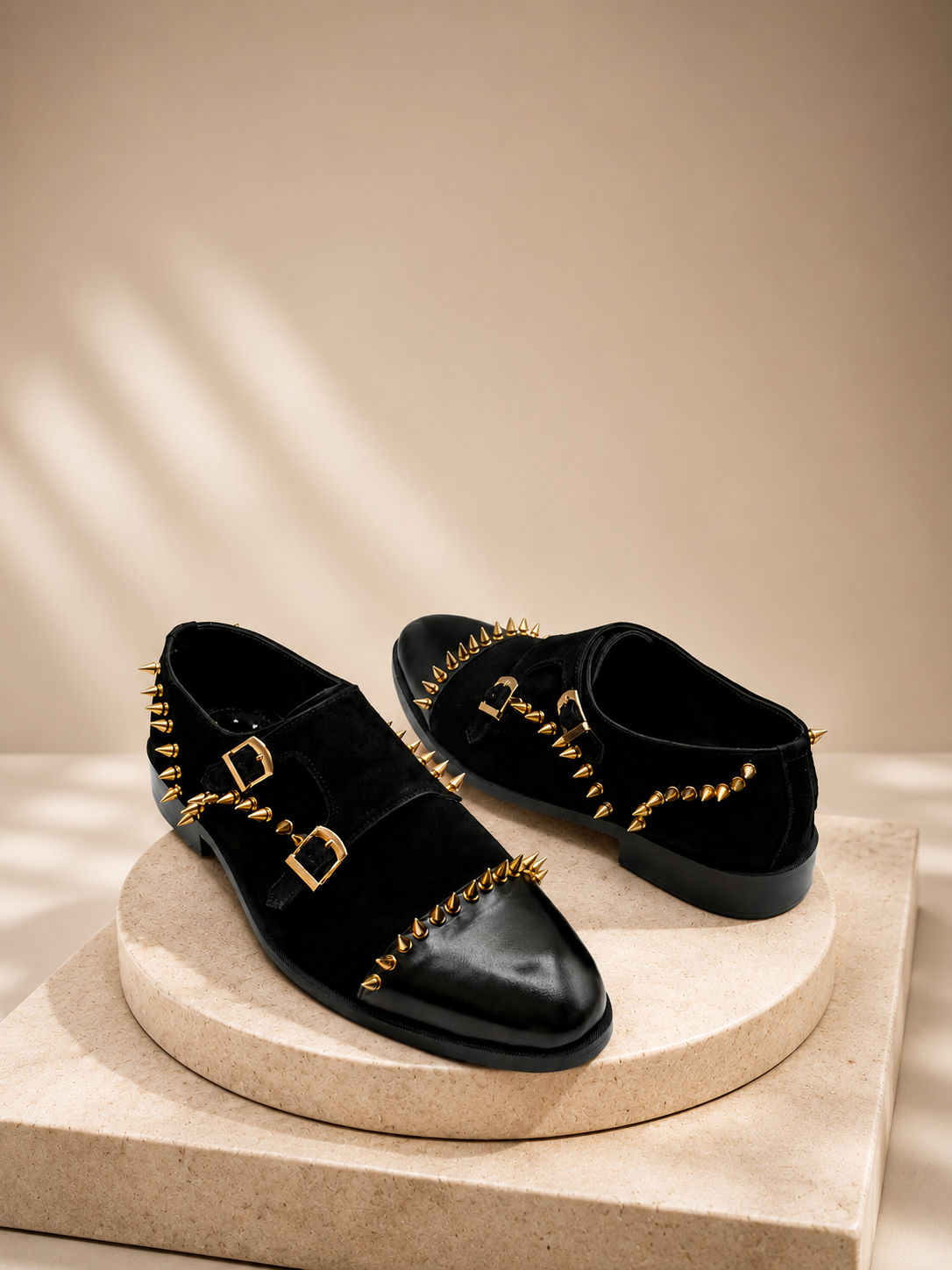 Noir Studded Luxe Loafer