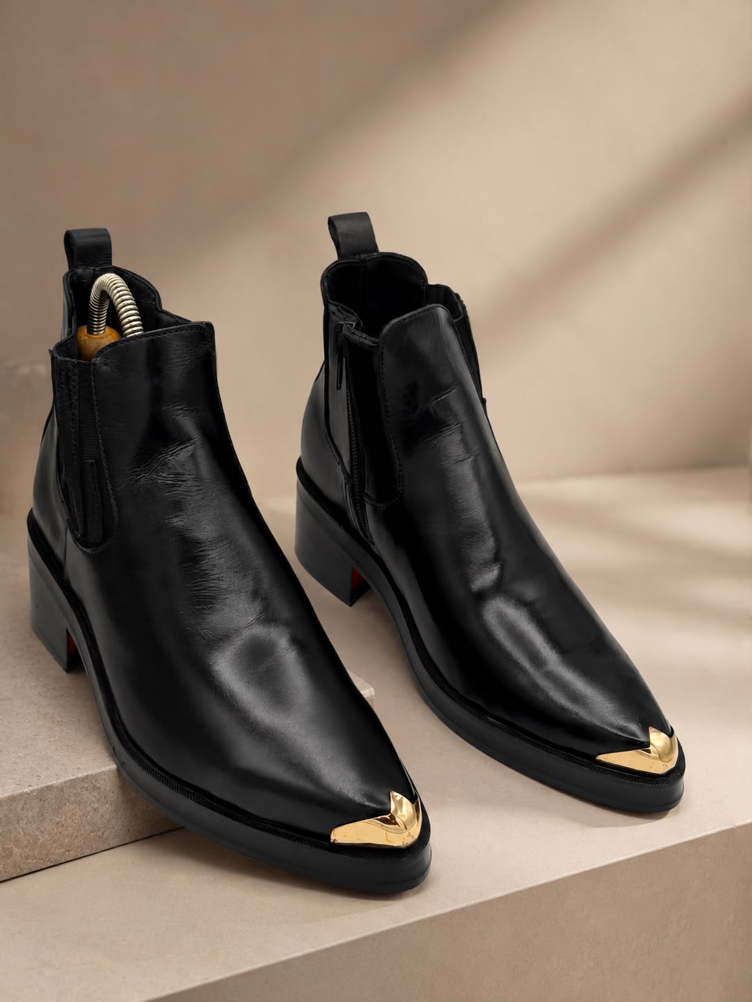 Regal gold cap chelsea shoes