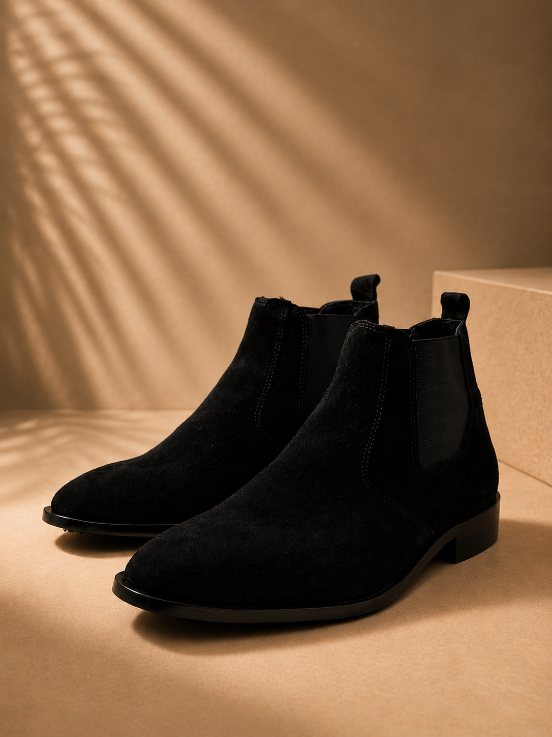 Midnight Chelsea Suede Boot