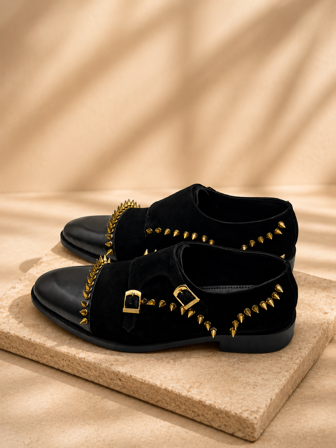 Noir Studded Luxe Loafer