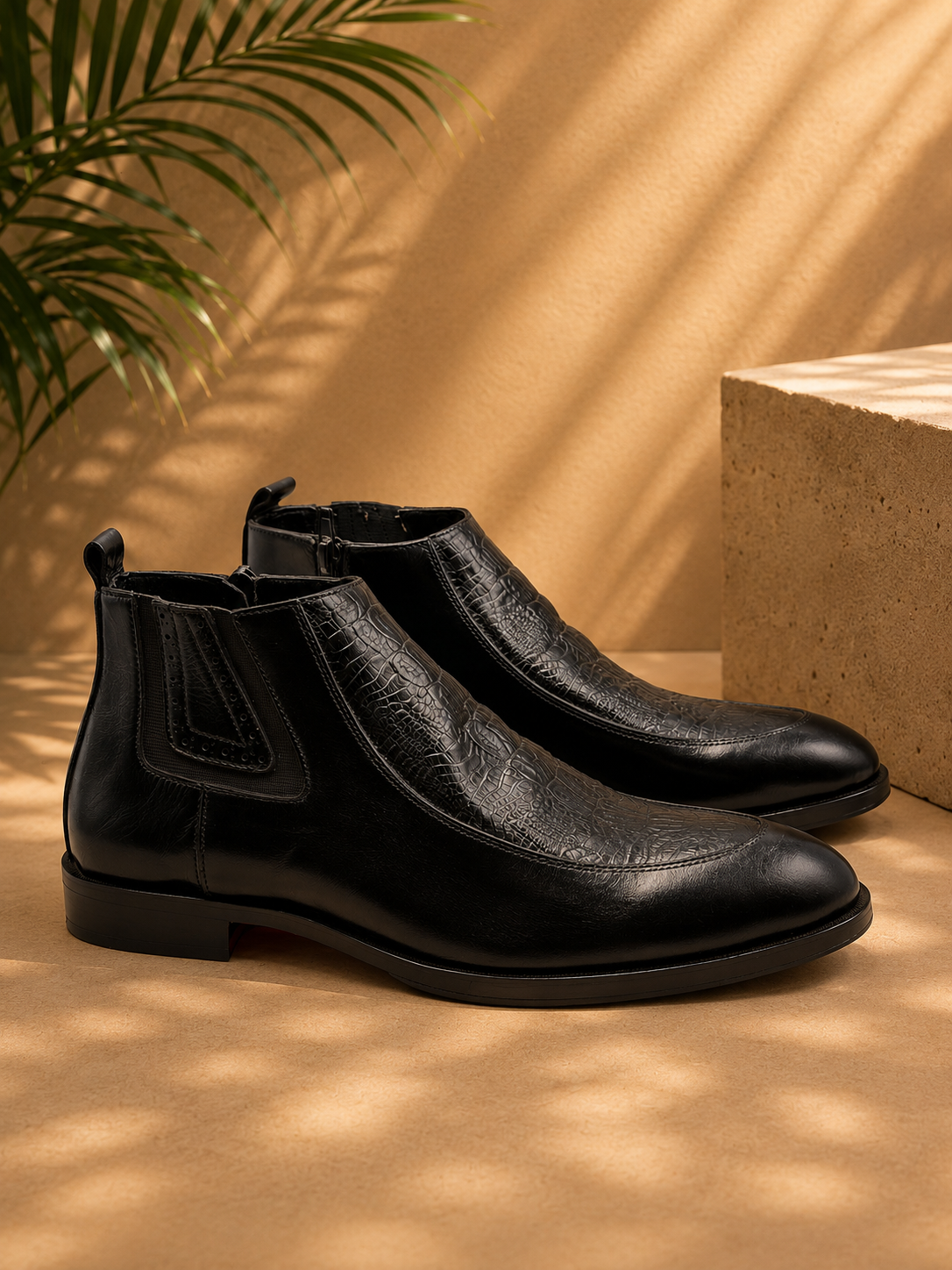 Noir Luxe Chelsea Boots