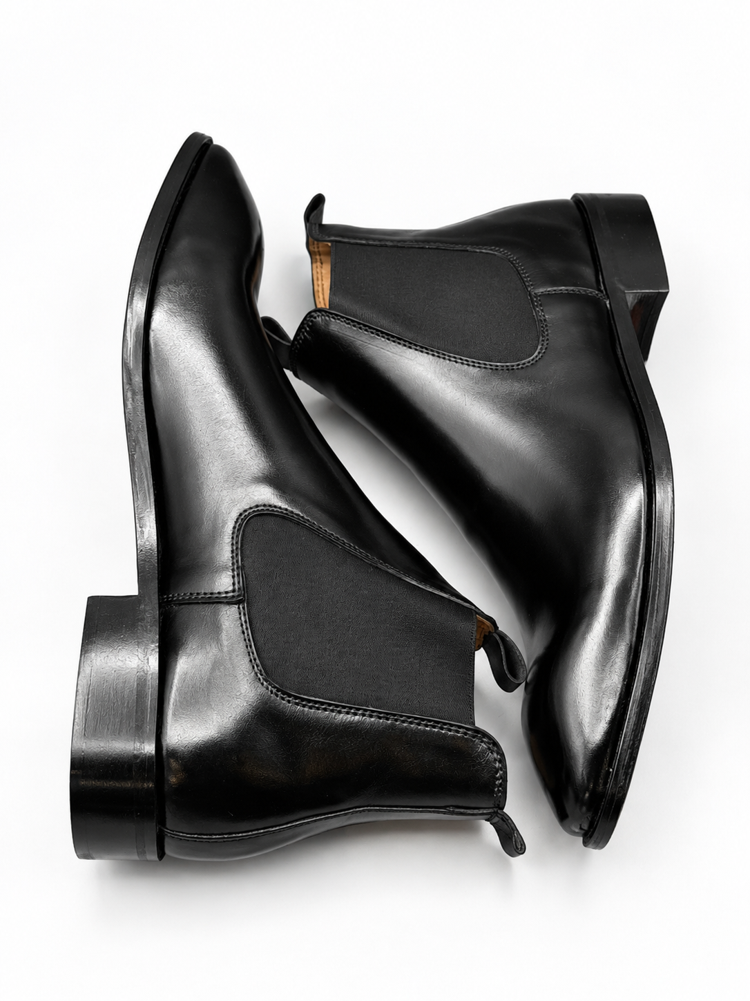Black chelsea boots