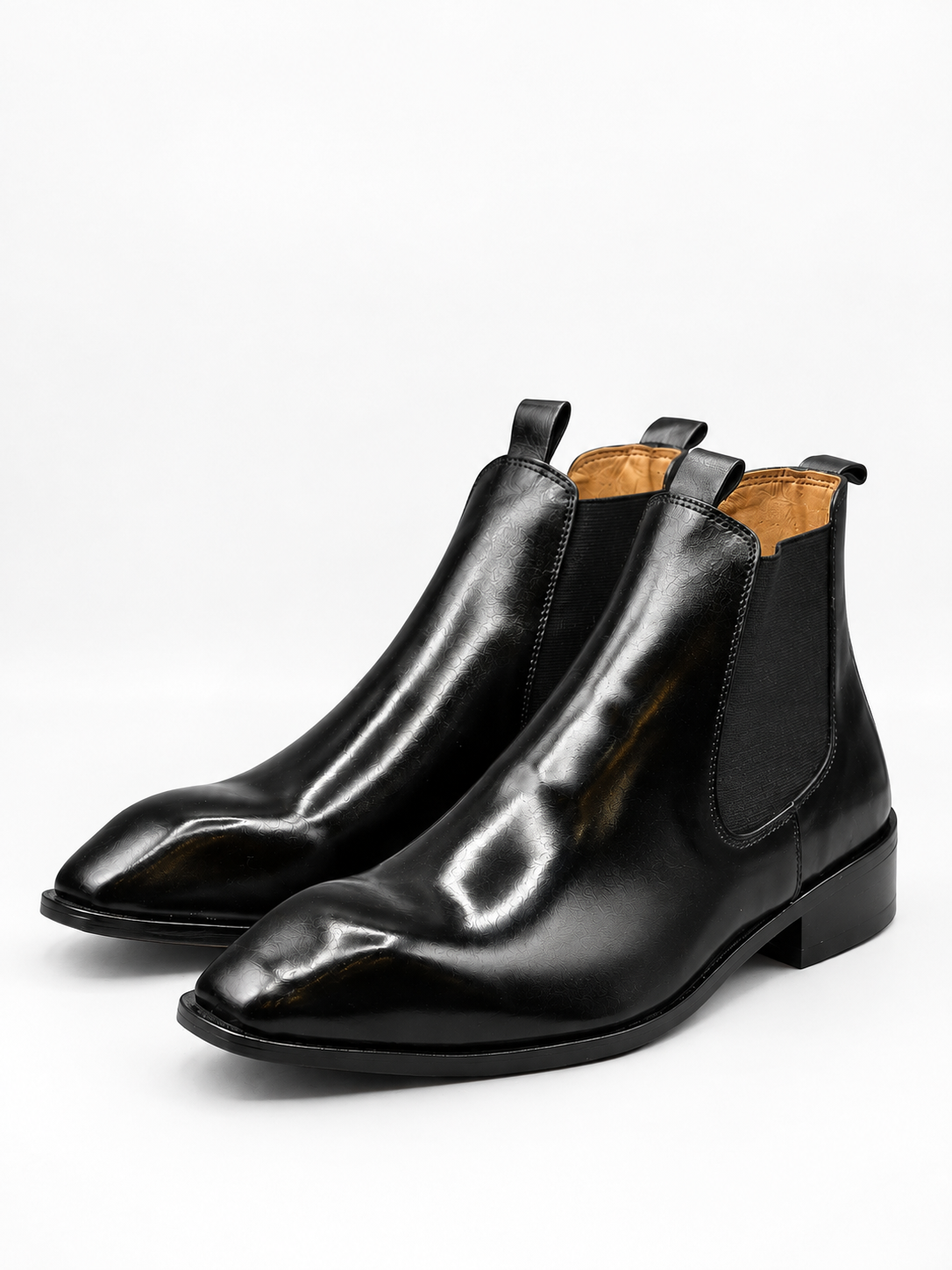 Black chelsea boots