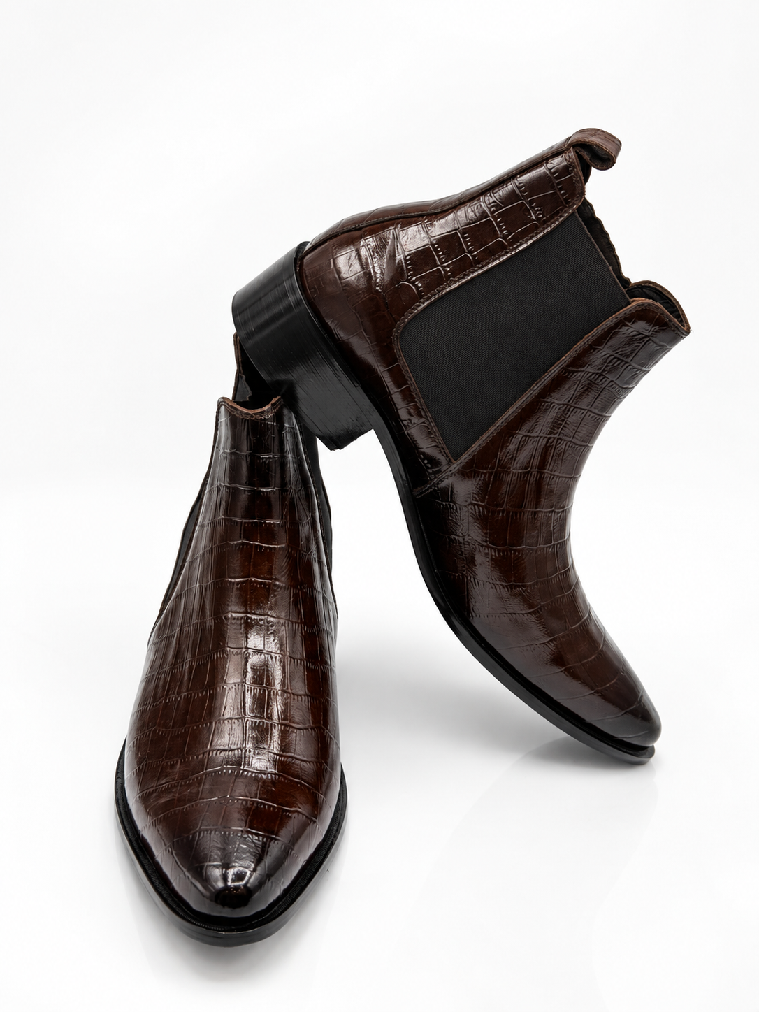 Crownwood Croc Chelsea Boots