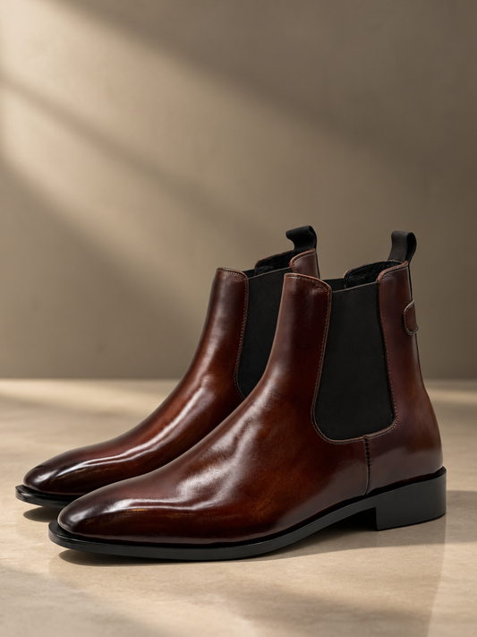 Imperial Cognac Chelsea Boots