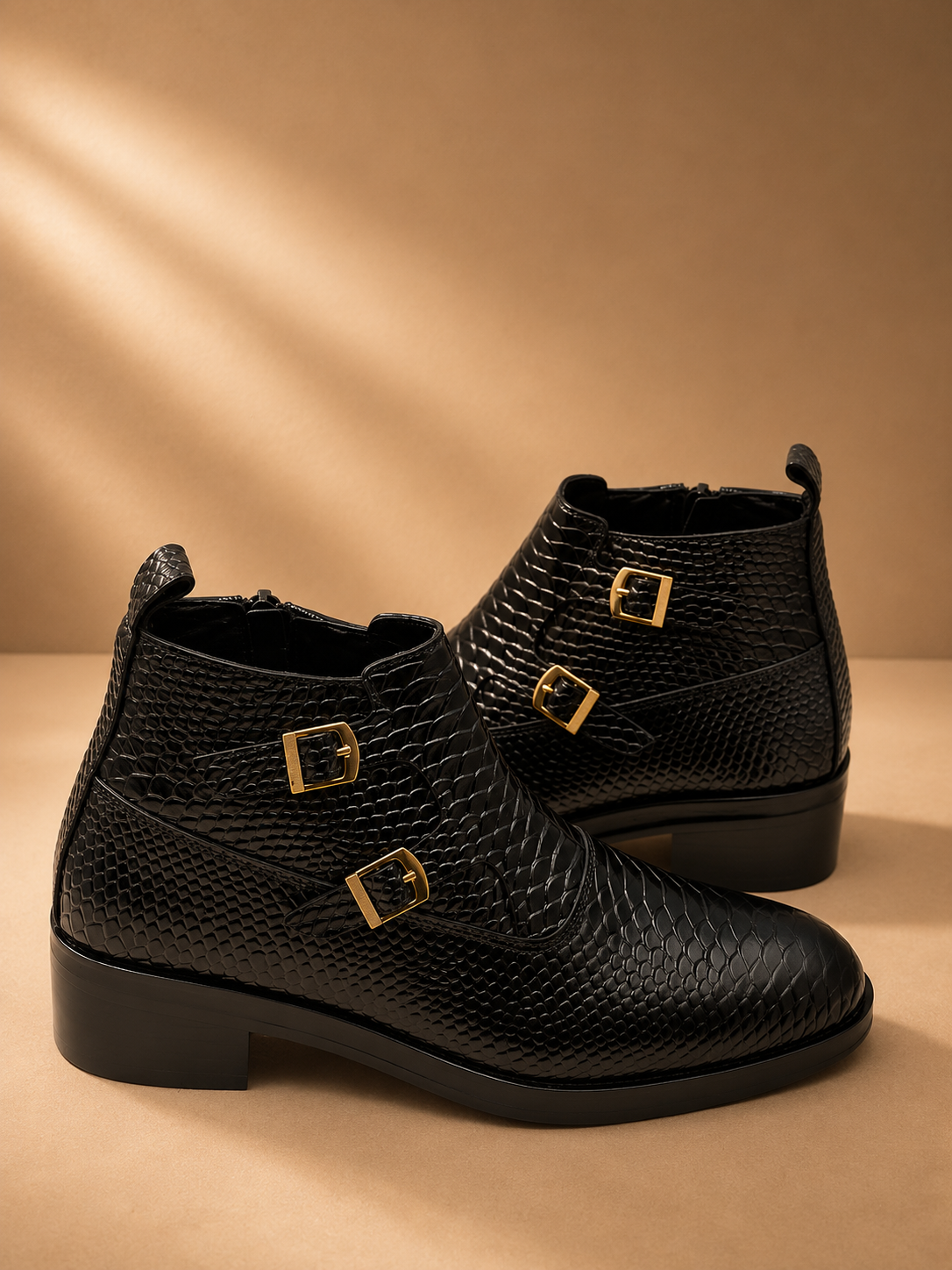 Royal Noir Double Monk Boot ⭐
