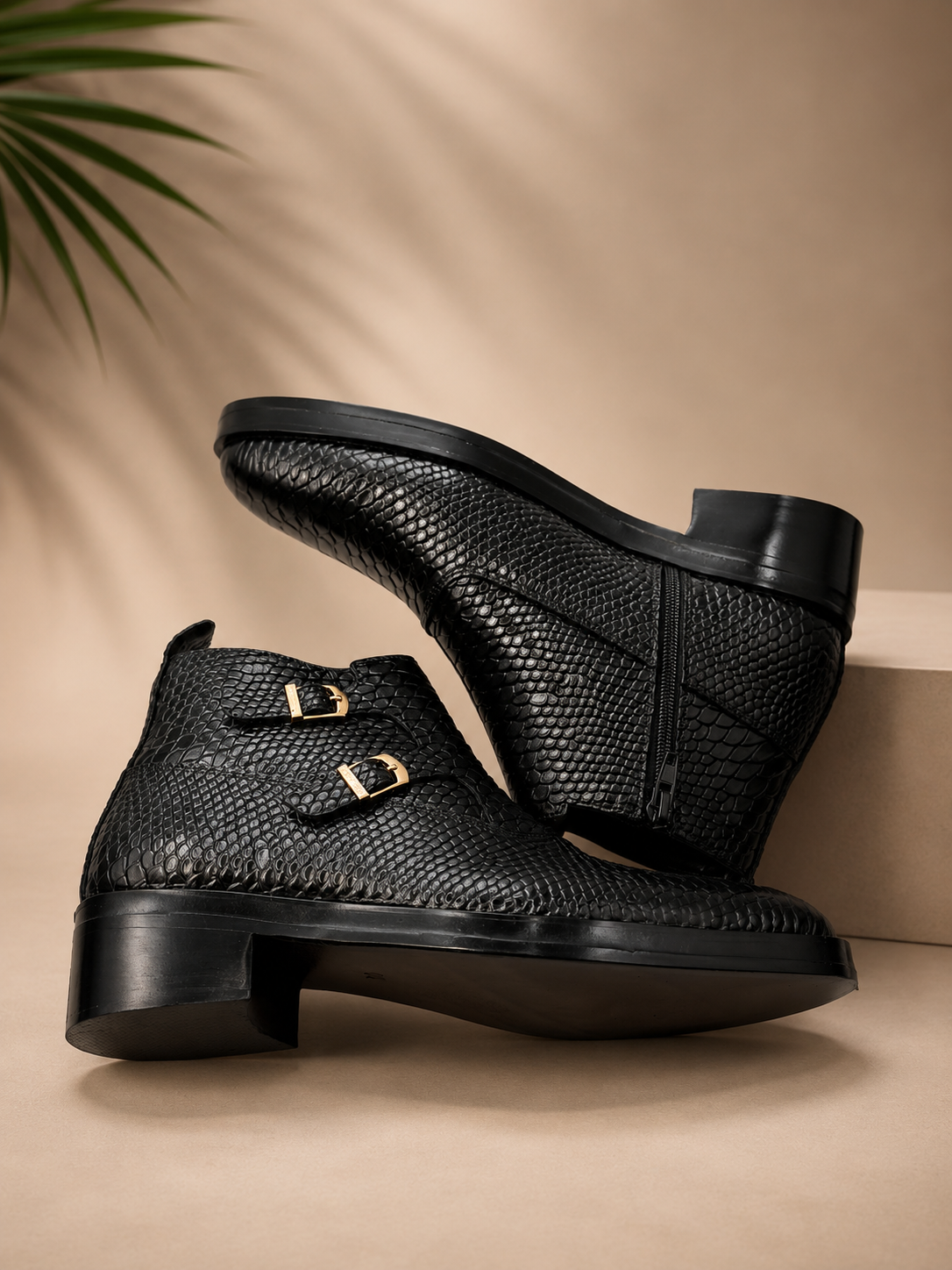 Royal Noir Double Monk Boot ⭐