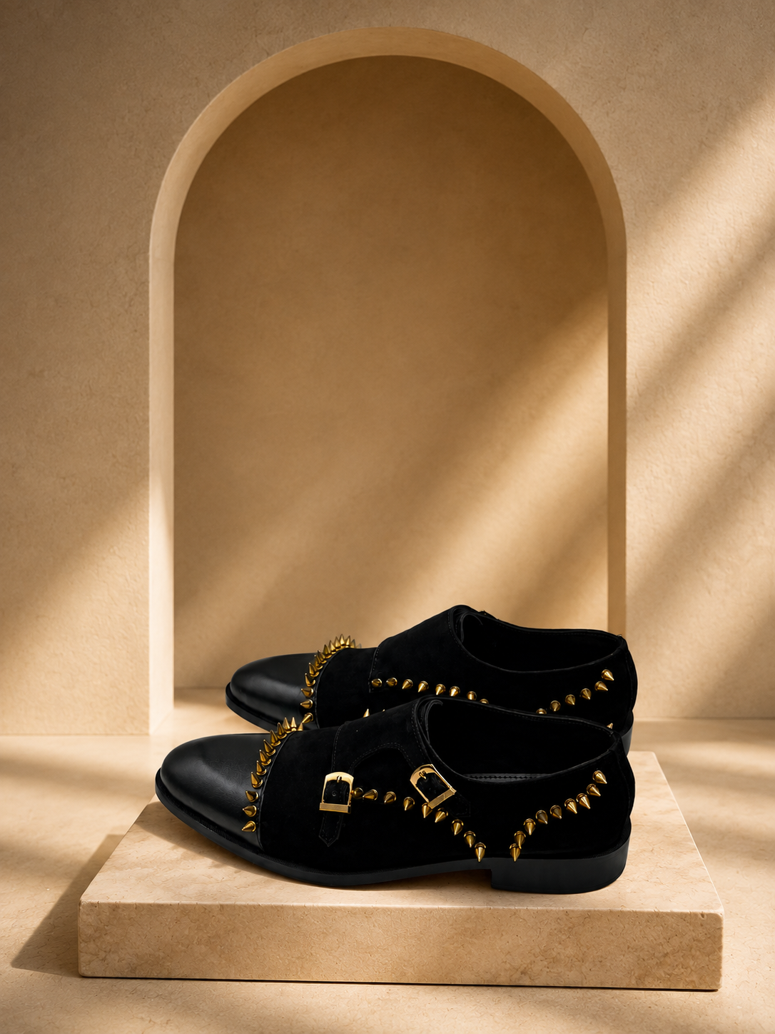 Noir Studded Luxe Loafer