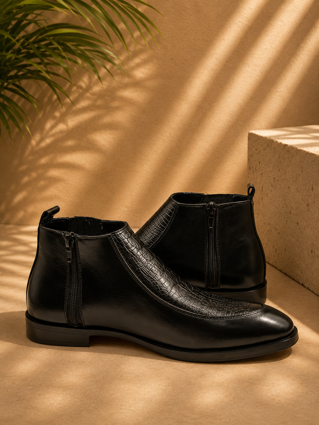 Noir Luxe Chelsea Boots