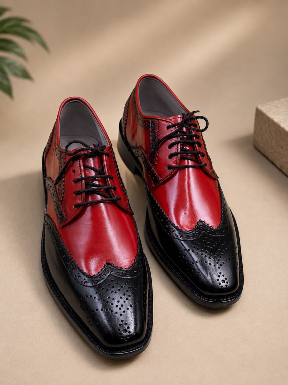Crimson Royale Wingtip Oxfords