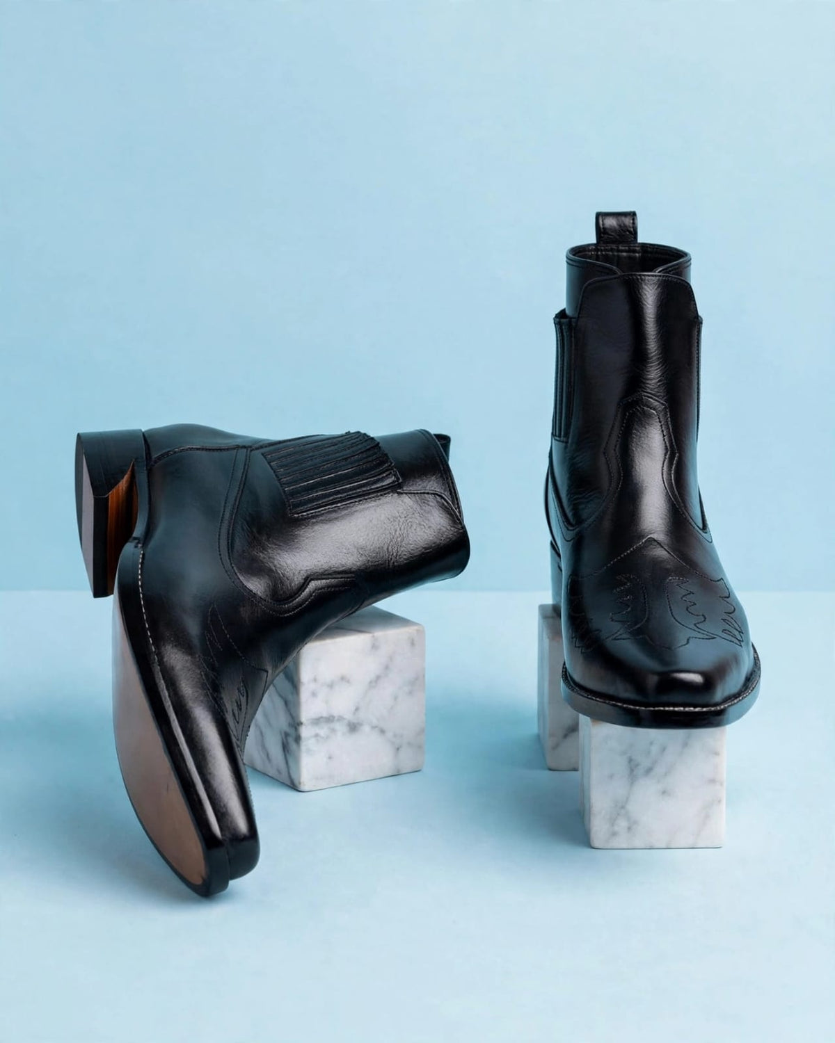 EI paso cowboy leather boots