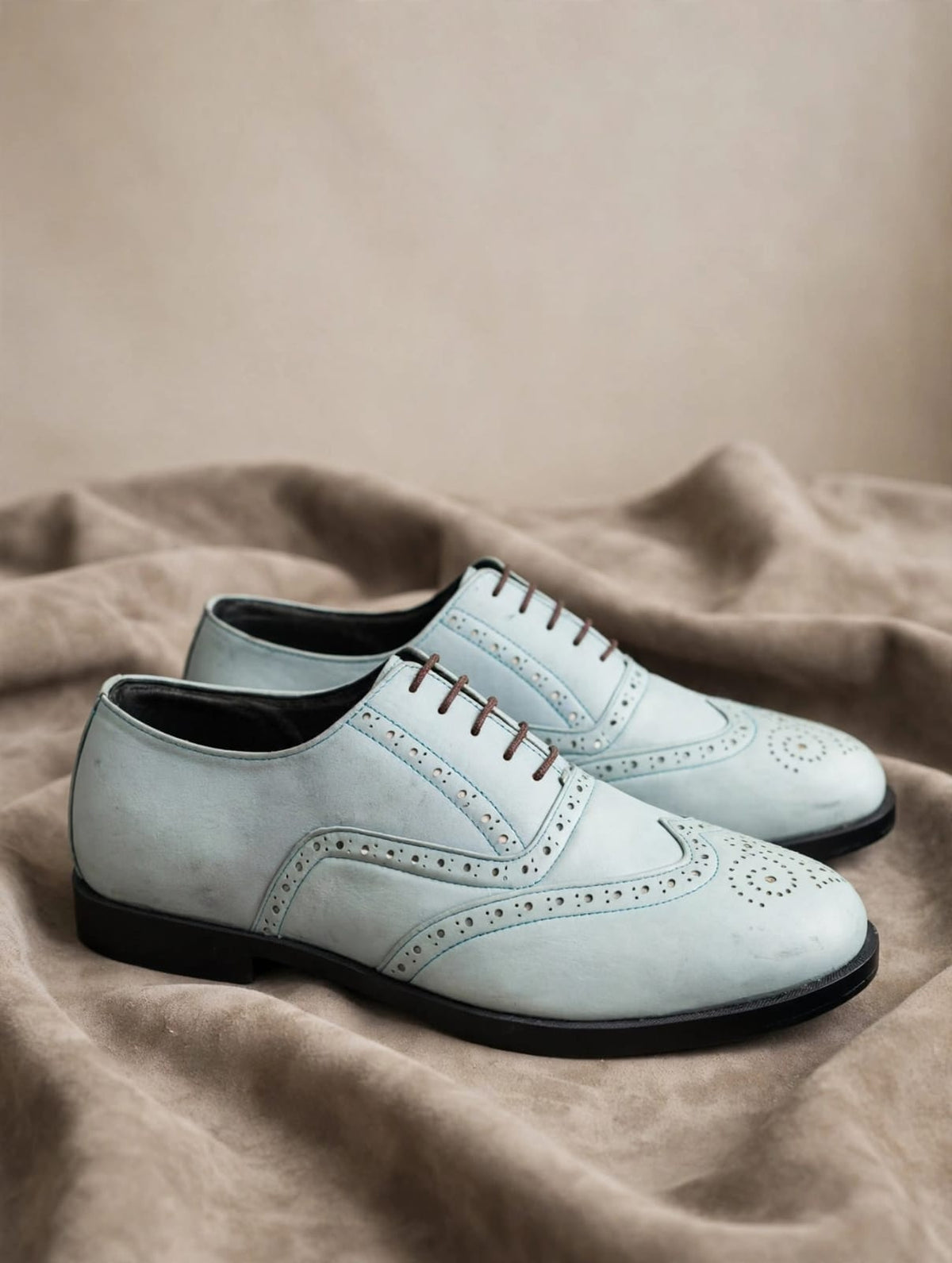 Imperial Ice Blue Wingtip Oxford