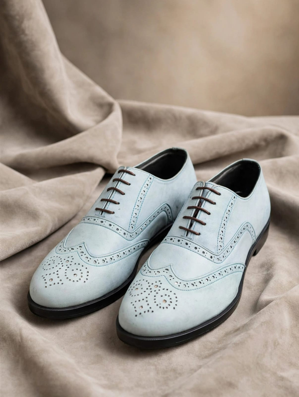 Imperial Ice Blue Wingtip Oxford