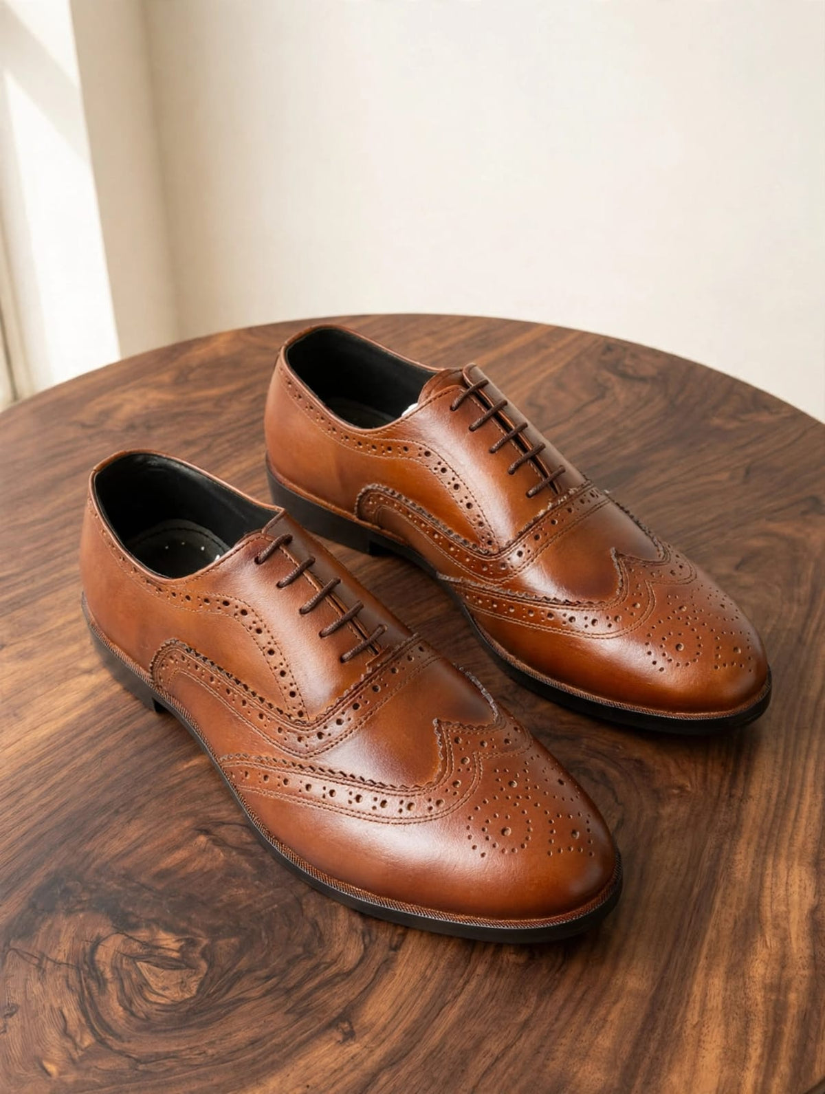 Imperial Cognac Wingtip Oxford