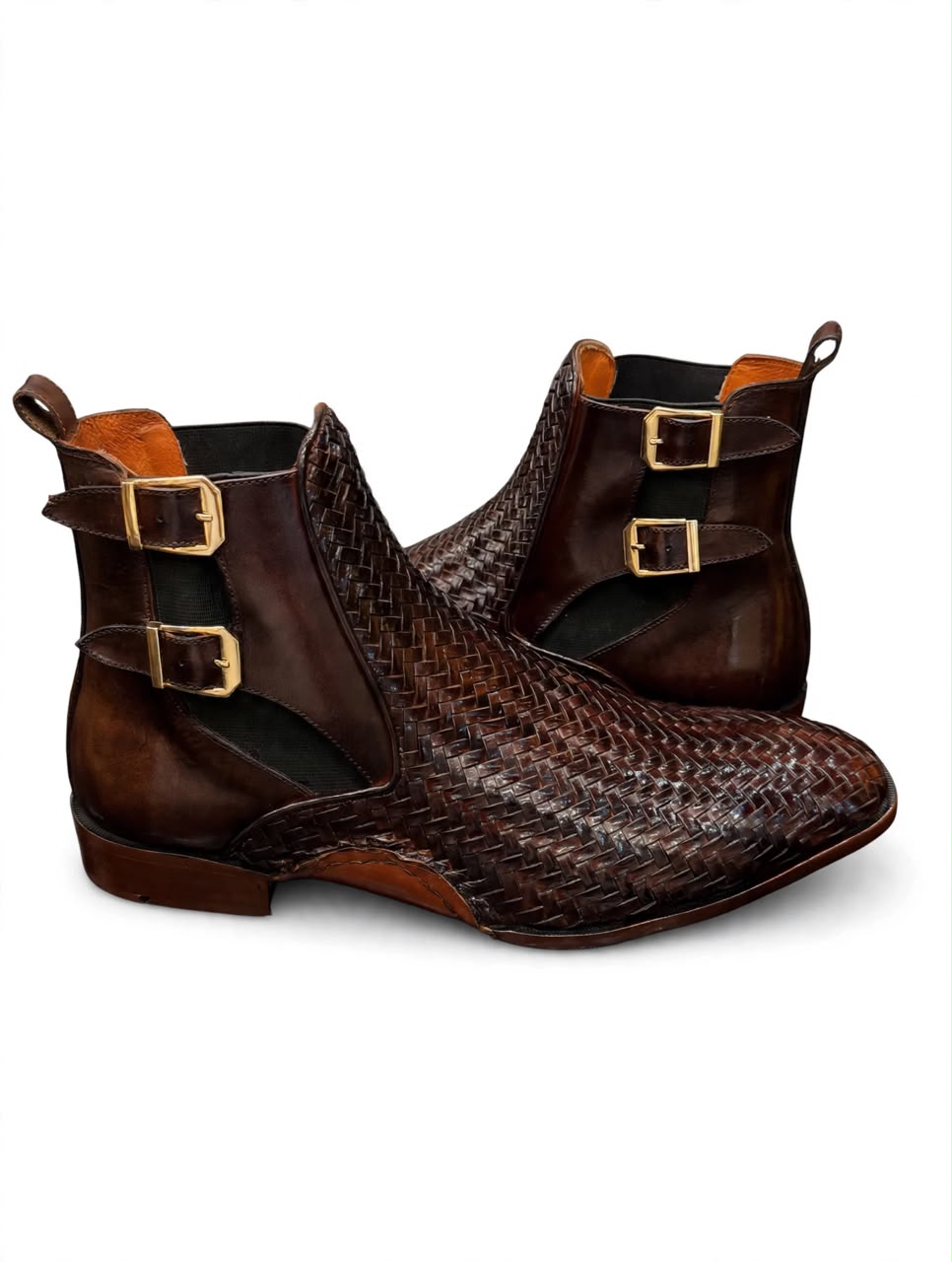 Name: Imperial Espresso Woven Monk Boots