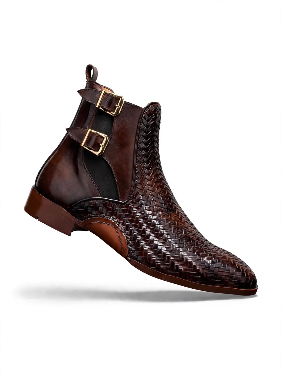 Name: Imperial Espresso Woven Monk Boots
