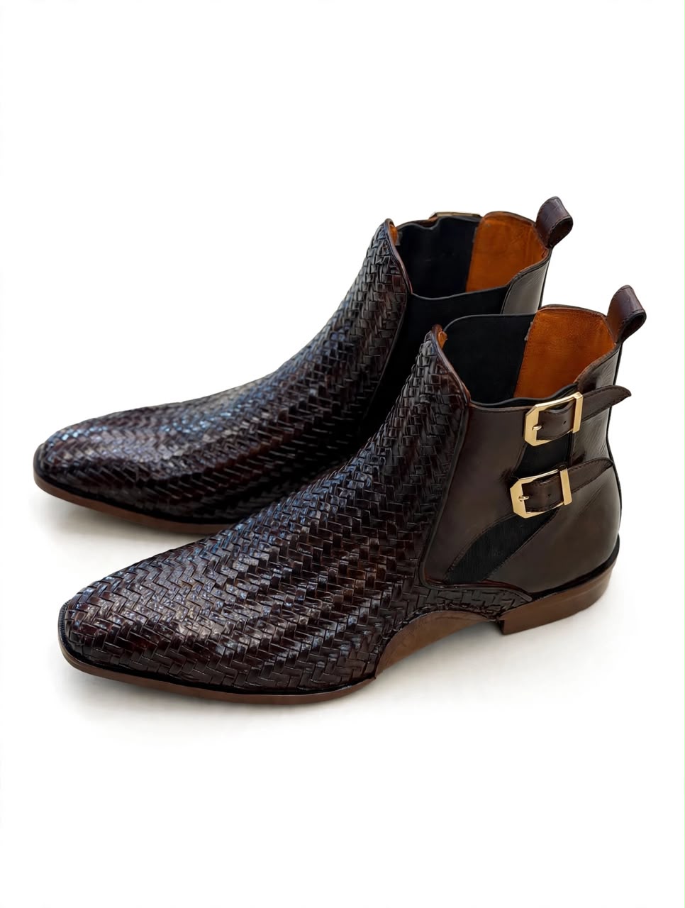 Name: Imperial Espresso Woven Monk Boots