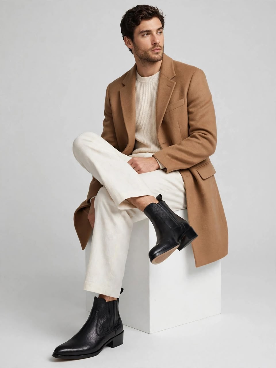 : Midnight Rebel Leather Chelsea Boots