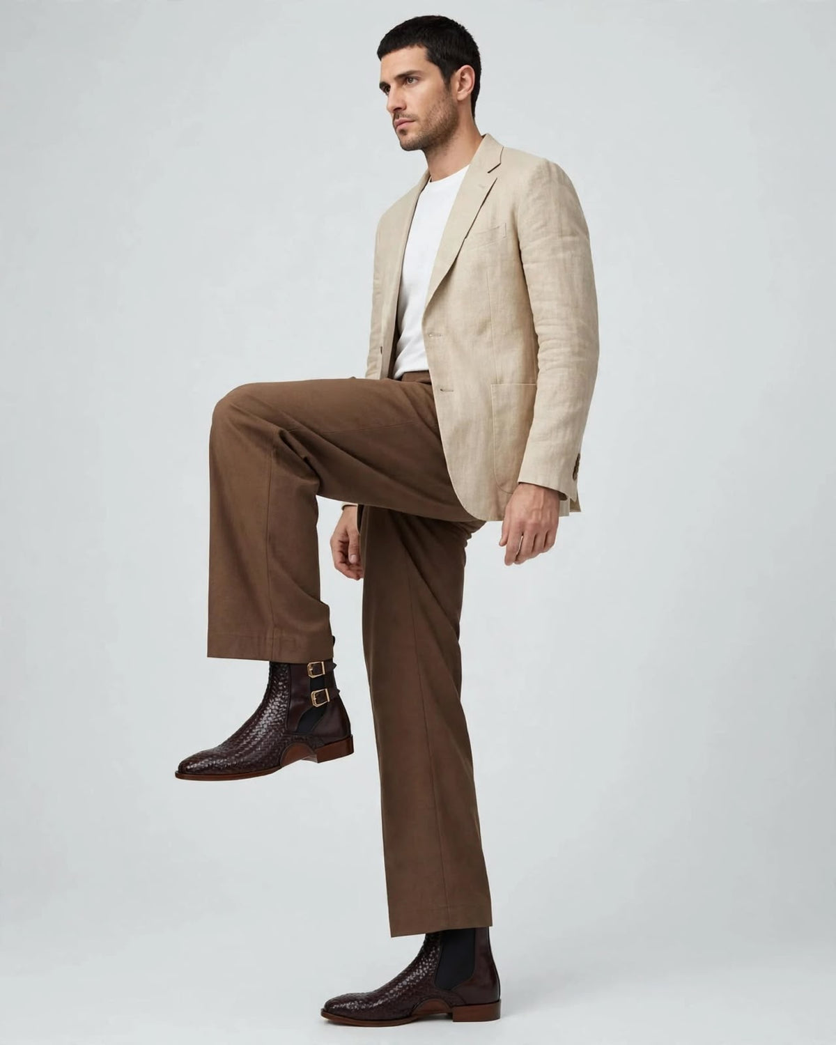 Name: Imperial Espresso Woven Monk Boots